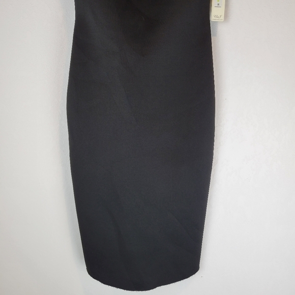 NWT Eliza J Asymmetric Ruffled Sleeveless Dress Black Size 4 - Picture 6 of 13